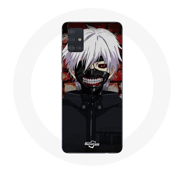 Coque maniacase för Samsung Galaxy A71 Tokyo Ghoul Kaneki Ken Japaneskt anime-masque Svart