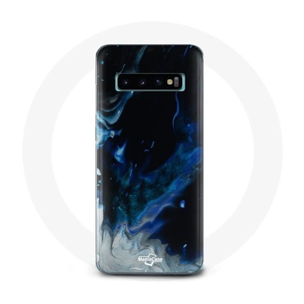 Coque - Samsung - Galaxy S10 Plus - Mjuk - Flerfärgad - Rökiga moln Flerfärgad (blå, grå, svart)