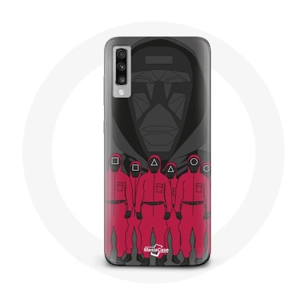 Coque för Samsung Galaxy A70 Squid Game Affisch masker karaktärer