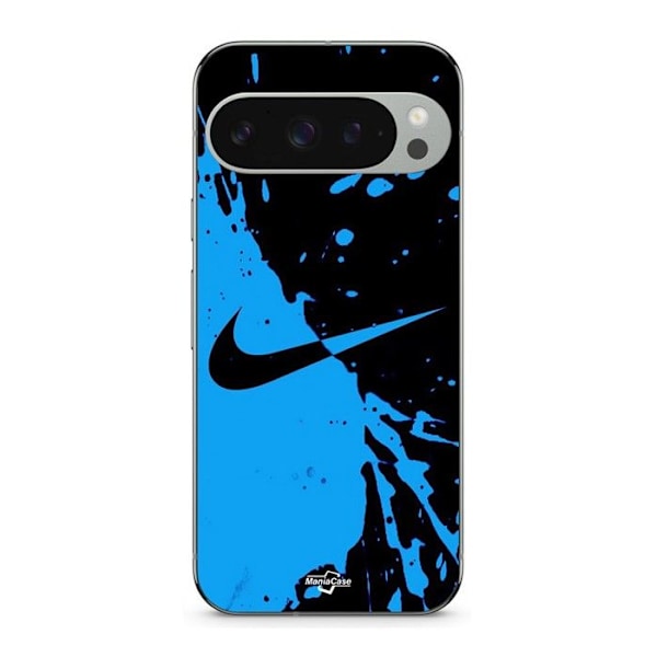 Coque - MANIACASE - Google Pixel 9 Pro XL - Flexibel - Silikon - Nike-logotyp Svart/Blå Svart