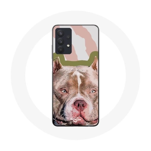 Coque för Samsung Galaxy A32 5G Brun Pitbull Hund
