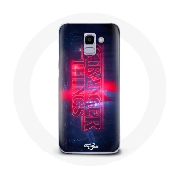 Coque för Samsung Galaxy J6 2018 Stranger Things Logo Transparent Säsong 4 Trailer 2022