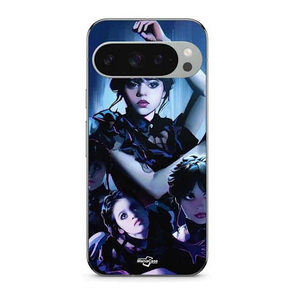 Coque - MANIACASE - Google Pixel 9 Pro - Svart - Mjuk - Onsdag Addams Svart