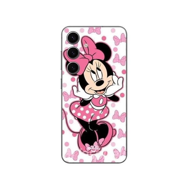Coque - Disney - Galaxy S24 plus - Minnie Mouse - Rosa - Blød Rosa