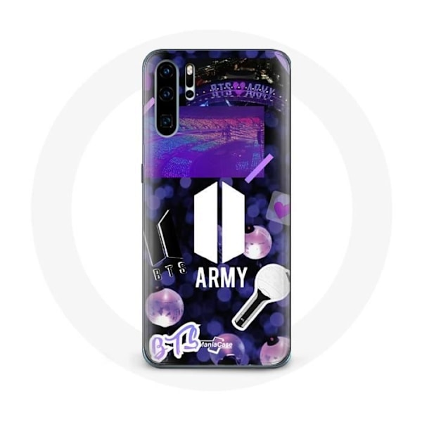 "Coque för Huawei P30 Bangtan Sonyeondan-logotyp BTS och logotyp ARMY I Purple You"