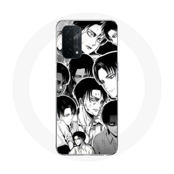 Coque pour Oppo A54 5G Attack on Titan Manga Levi Ackerman