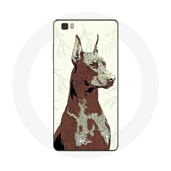 Coque för Huawei P8 Lite Dobermann Ras av hundar