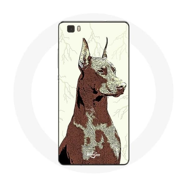 Coque Huawei P8 Lite Doberman-rotuisille koirille