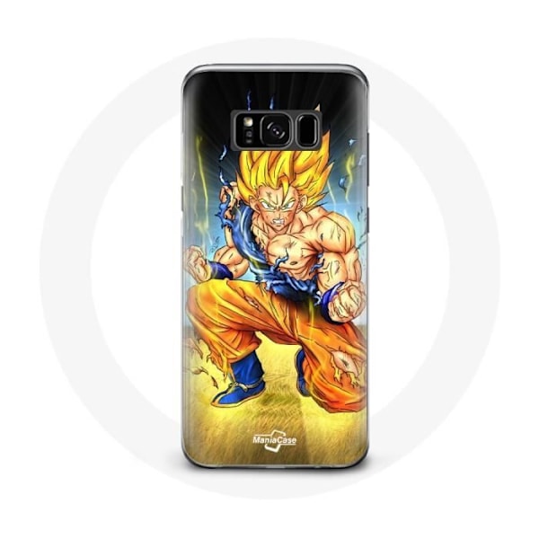 Coque för Samsung Galaxy S8 plus Son Goku Dragon Ball arg kropp