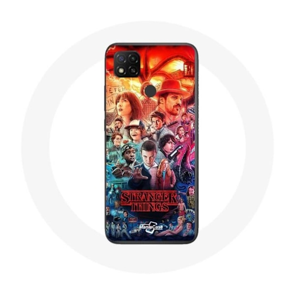 Coque för Xiaomi Redmi 9C Stranger Things Teaser Säsong 4 Affisch Karaktärer Konst