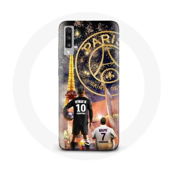 Kuori Samsung Galaxy A70 PSG Neymar ja Mbappé Hyvää joulua