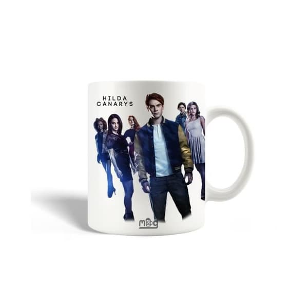 Mugg i keramik - Riverdale - Hilda - 30cl - Vit - Diskmaskinssäker