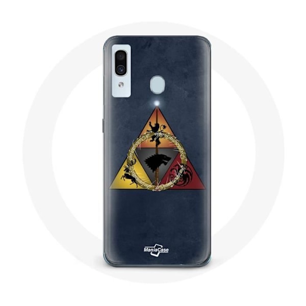 Coque för Samsung Galaxy A20e Game of Thrones Säsong 8 Järntronen Triangel Logotyp Baratheon Lannister Stark och Targaryen