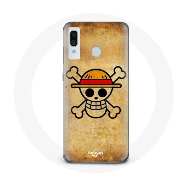 Coque - One Piece - Samsung Galaxy A40 - Mjuk - Skydd - Manga Dödskalle