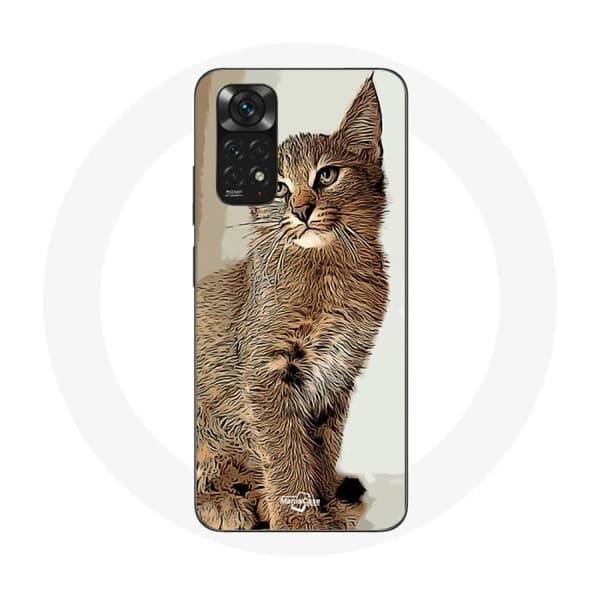 Skyddsfodral för Xiaomi Redmi Note 11 4G Siamese kattlopp.