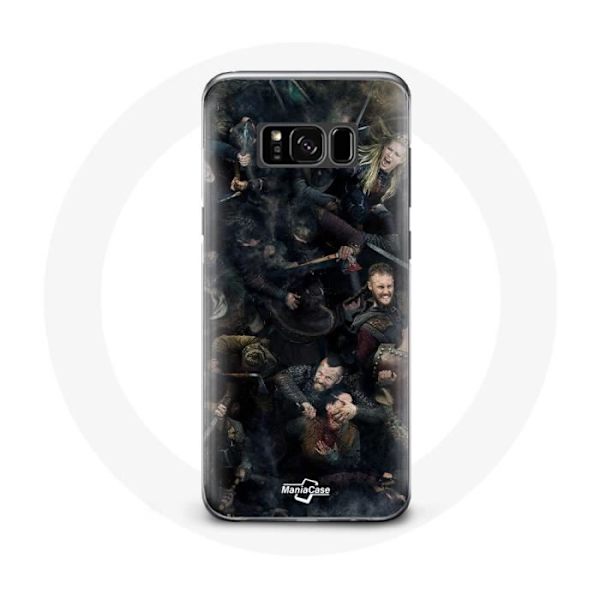 Cover - Vikinger - Samsung Galaxy S8 Plus - Stiv - Sort - Beskyttelse