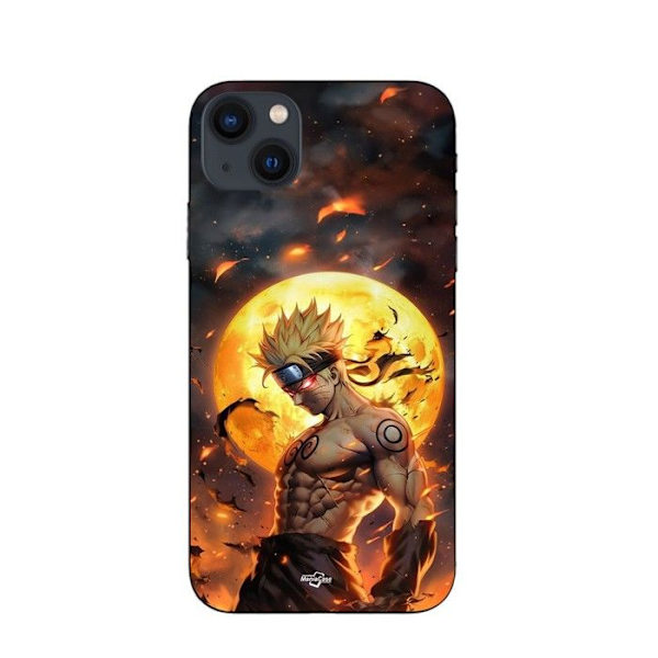 Coque - Maniacase - Iphone 13 - Musta - Naruto - 3D Kuu svart