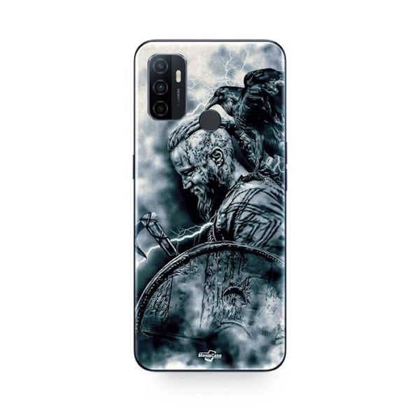 Coque Oppo A32 vikingar Ragnar Lothbrok sköld korp Maniacase