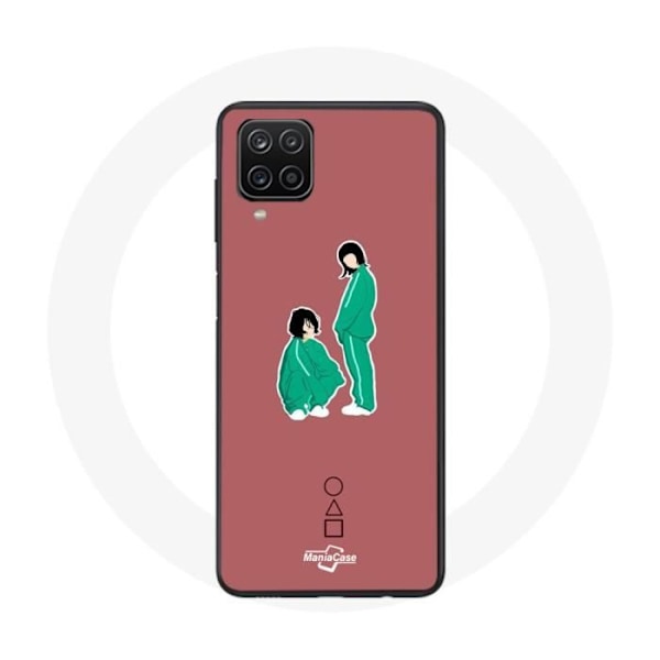 Coque Samsung Galaxy A12 Squid Game Ji Yeong Nummer 240 och Kang Sae Byeok Nummer 067