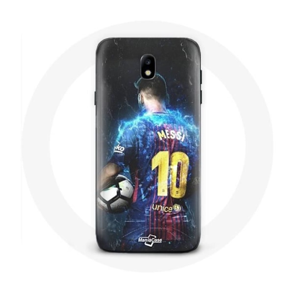 Coque - Maniacase - Samsung Galaxy J7 2017 - Lionel Messi - Skydd - Mjuk Svart