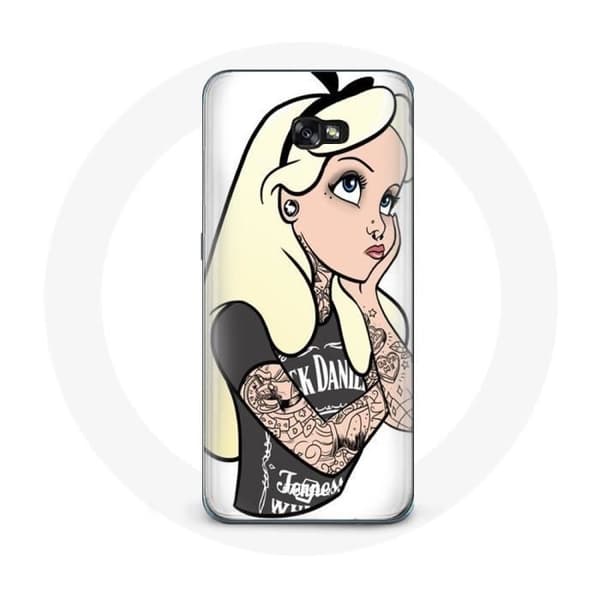 Coque pour Samsung Galaxy A8 2016 Alice Princesse tatouée