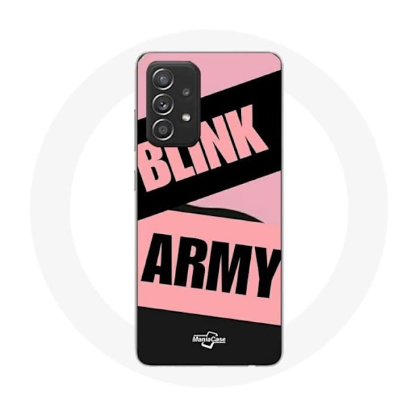 Naturfodral för Samsung Galaxy A33 5G BTS ARMY och Blackpink Blink Rosa Svart