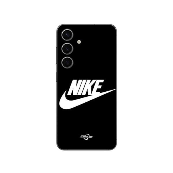 Coque - Maniacase - Samsung Galaxy S24 Plus - Flexibel - Nike-logotyp - Svart och Vitt vit svart