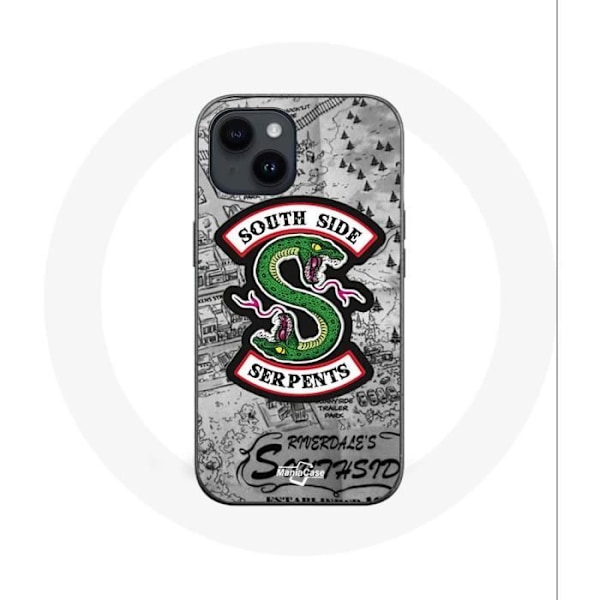 Coque för Iphone 14 Plus - Maniacase - South Side Serpents - Mjuk - Svart - Unisex