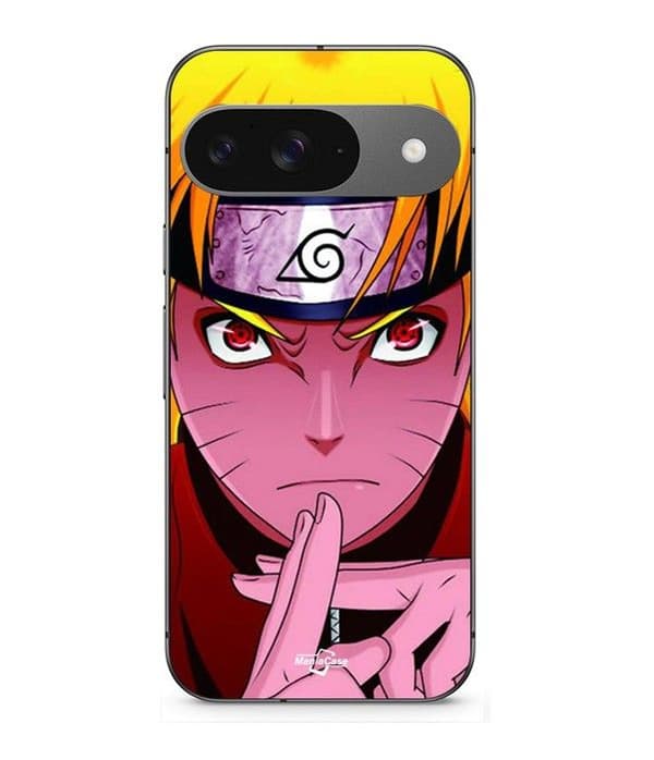 Cover - MANIACASE - Google Pixel 9 - Fleksibel - Sort - Naruto krydset hånd Svart