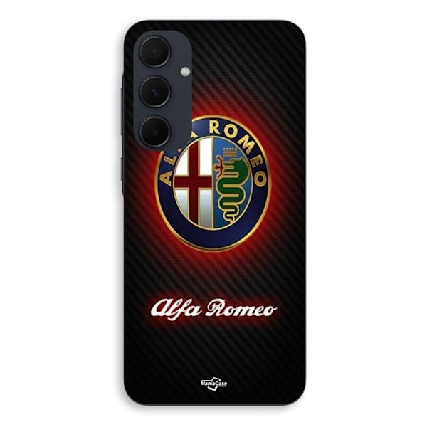 Coque för Samsung Galaxy A35 logotyp Alfa Romeo Maniacase Svart