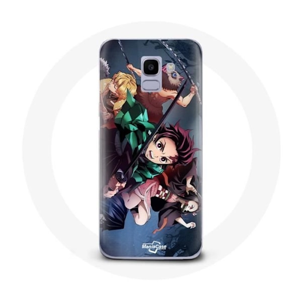Coque för Samsung Galaxy J6 2018 Tanjiro Nezuko och Inosuke Slayer Kimetsu no Yaiba Manga