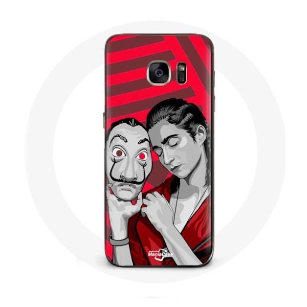 Coque - La casa de papel - Samsung Galaxy S7 - Flexibel - Röd - Skydd