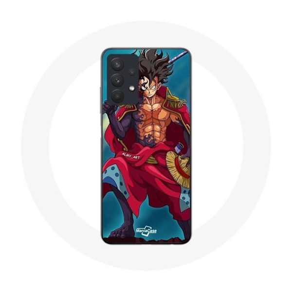 Coque - Maniacase - Samsung Galaxy A32 5G - Luffy Gear 5 - Silikon - Mjuk svart