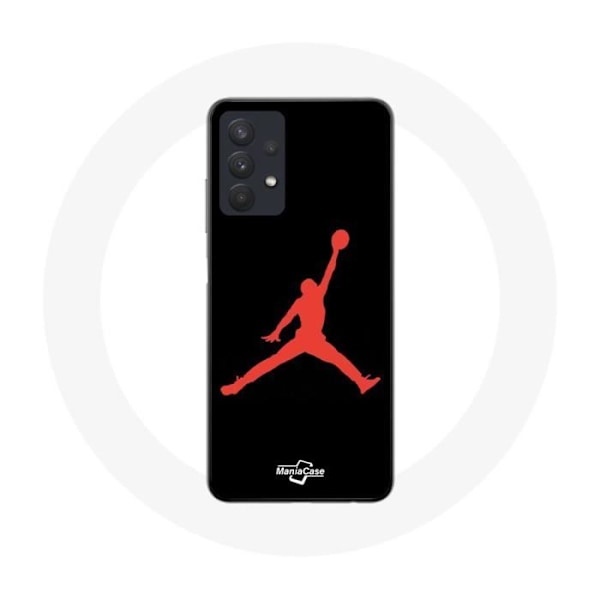 Coque för samsung galaxy A32 5G Michael Jordan-logotyp Röd