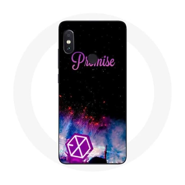 Coque för Xiaomi Redmi Note 5 AI Dual Camera Exo Grupp K-pop Logotyp Låt Löfte