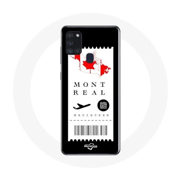 Coque Samsung Galaxy A21S Biljet flyg Montreal