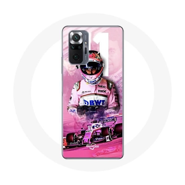 Coque för Xiaomi Redmi Note 10 Pro Formel 1 Sergio Pérez F1-förare Rosa
