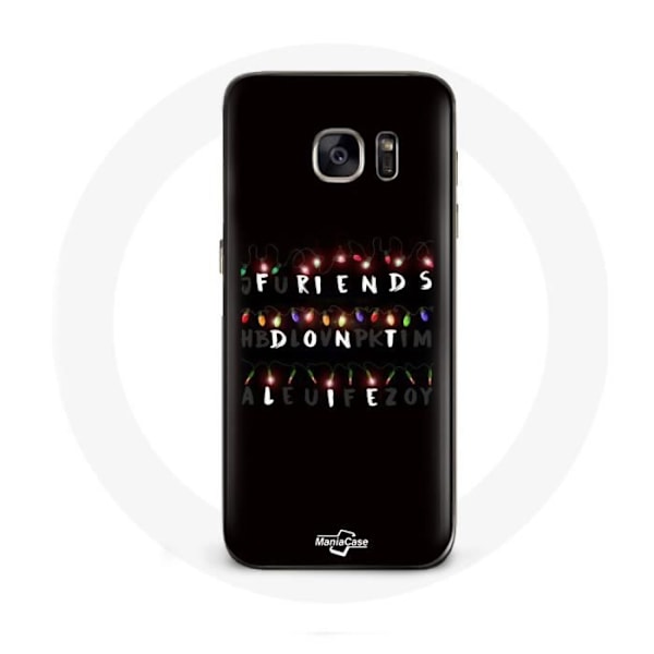 Skydd för Samsung Galaxy S6 Edge Stranger Things Affisch Vänner Ljuger Inte God Jul