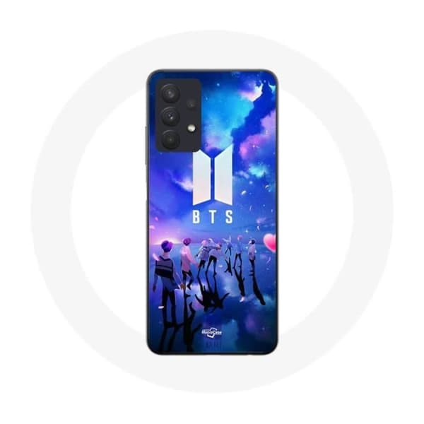 Coque - BTS - Samsung Galaxy A32 4G - Blød - Hvid - Army mønster