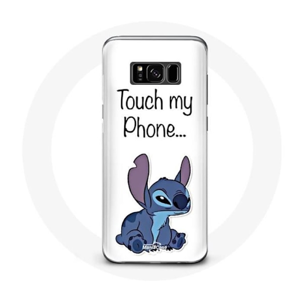 Coque för Samsung Galaxy S8 Lilo och Stitch söt Vit bakgrund