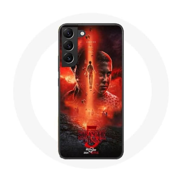 Coque - MANIACASE - Samsung Galaxy S23 - Sort - Stranger Things - Blød Svart