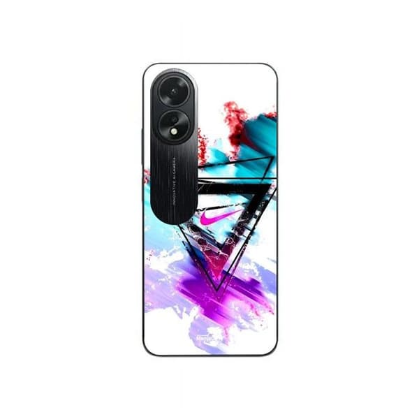 Fodral för Oppo A38 med stiligt Nike-logotyp svart