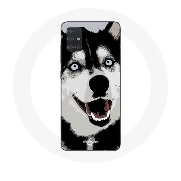 Samsung Galaxy A51 Siberian Husky med Blå Øjne