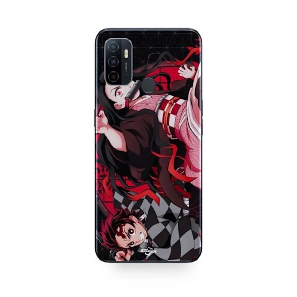 Coque Oppo A32 Demon Slayer Tanjiro Nezuko attacke strid Manicase