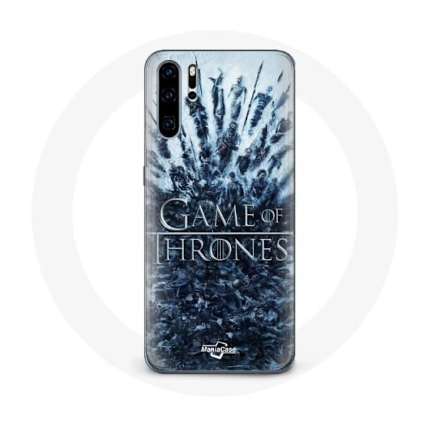 Skydd för Huawei P30 Pro Game of Thrones säsong 8 Avsnitt 1 Järntronen Karaktärer logotyp Grå