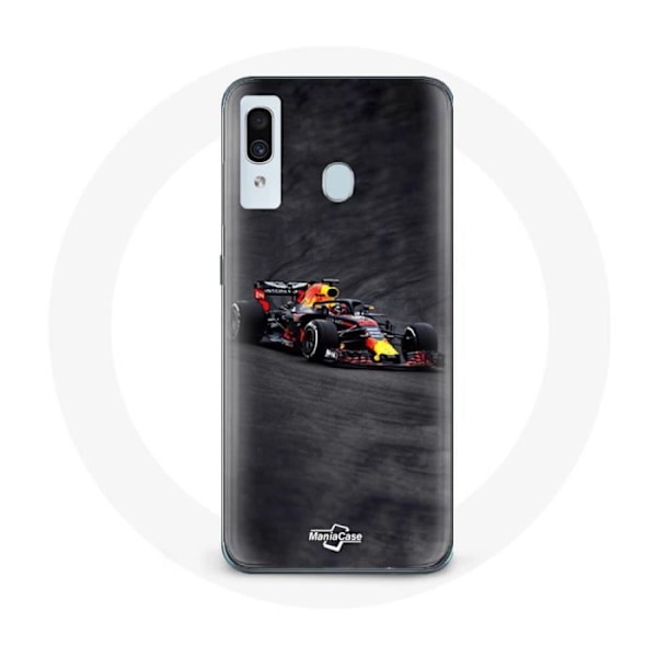 Skydd för Samsung Galaxy A30 Formule 1 Max Verstappen F1 svart röd och gul