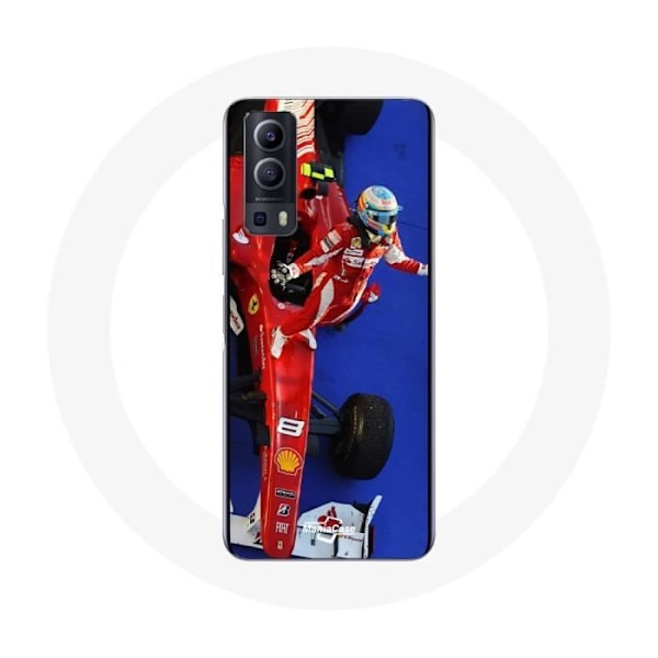 Coque Vivo Y72 Formel 1 Fernando Alonso F1-förare Röd