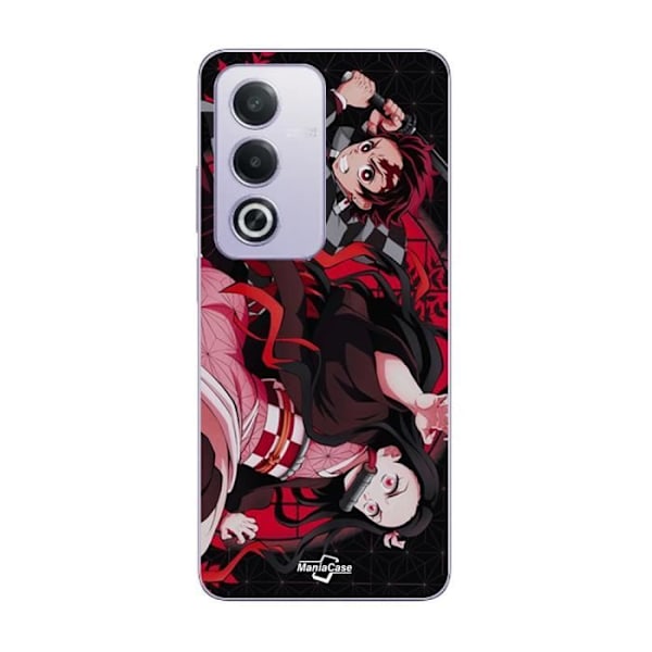 Coque Oppo A80 demon slayer tanjiro nezuko attack combat Maniacase
