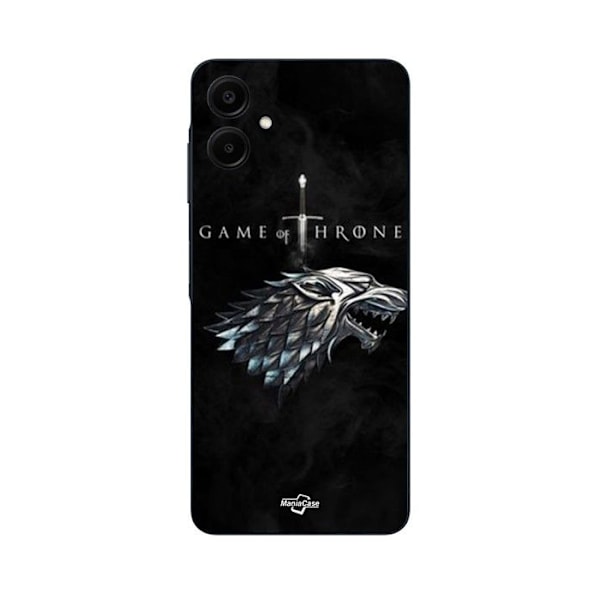 Mobilskal - Maniacase - Samsung Galaxy A06 - Silikon - Mjuk - Game Of Thrones House Stark Svart