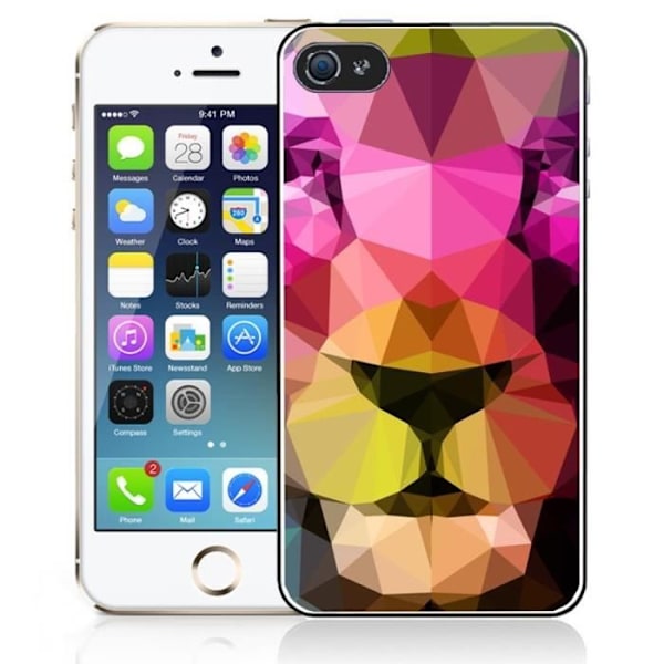 iPhone 6 Plus Lion Geometrisk Fodral